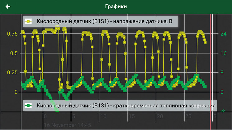 Рис. 8. Графический вывод информации