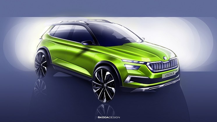 SKODA VISION X: мировая премьера концепта городского кроссовера состоится на Женевском автосалоне 2018