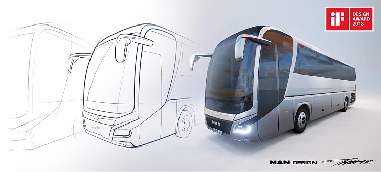 Очередная награда в области дизайна: в третий раз подряд автобус MAN становится обладателем премии iF Design Award
