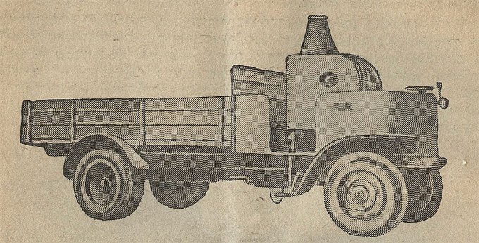 Рис. 8. Французский паровой автомобиль «Эксшо», работающий на дровах, 1930 г.