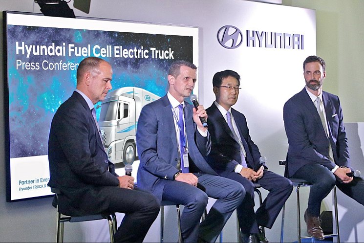 Hyundai Motor и H2 Energy обеспечат ввод в коммерческую эксплуатацию первого в мире парка грузовиков на водородном топливе