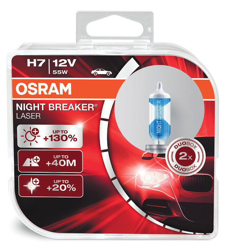 Галогенные лампы H7
NIGHT BREAKER LASER