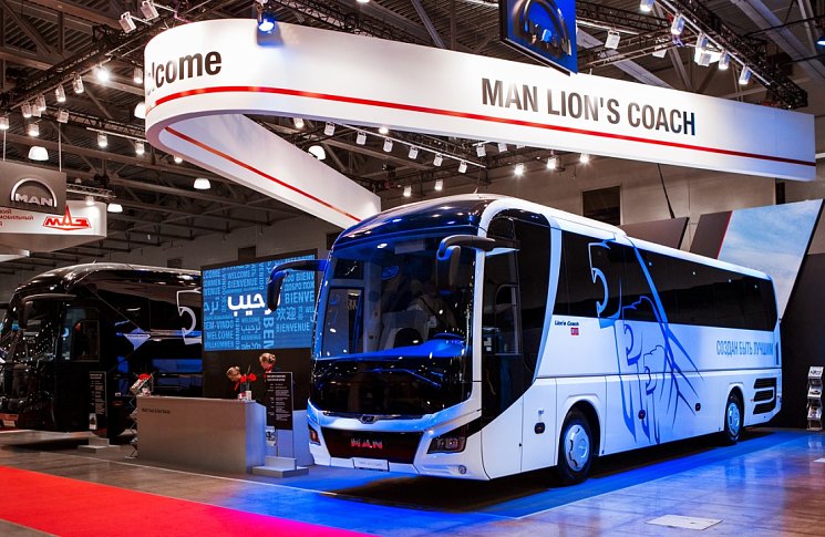 Туристические автобусы MAN и NEOPLAN на Busworld Russia 2018